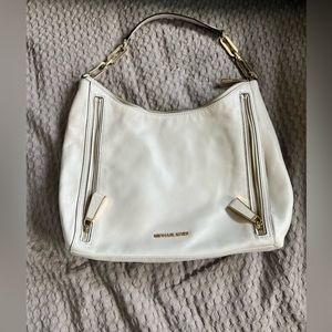 Michael Kors leather off white shoulder bag